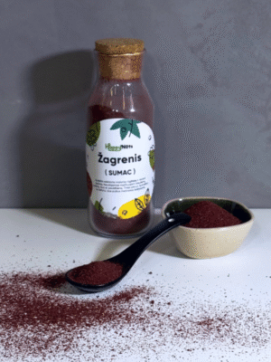 Žagrenis maltas (Sumac)